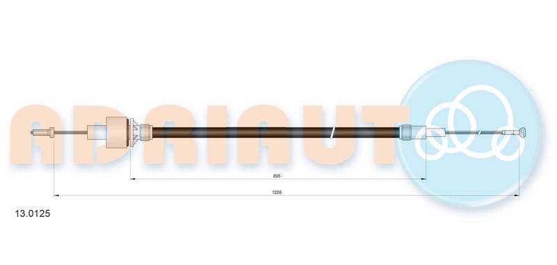 ADRIAUTO 13.0125 - Cable Pull, clutch control