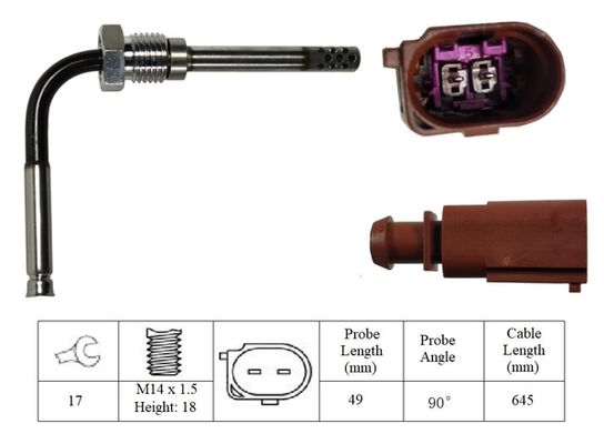 LUCAS Sensor, exhaust gas temperature LGS7107