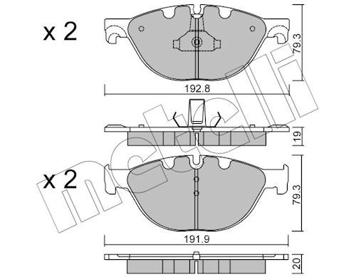 Plaquettes+de+frein+à+disque METELLI 22-0830-0