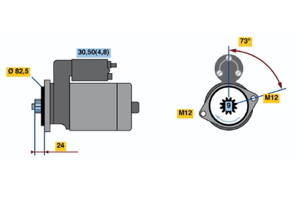 BOSCH 0 986 021 630 Starter