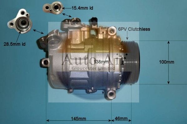 Auto Air Gloucester 14-0035 Compressor, air conditioning