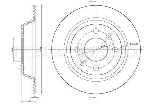 Metelli Brake Disc 23-0669