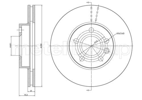 METELLI 23-0403C Brake Disc