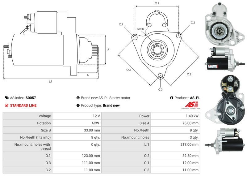 AS-PL S0057 Starter