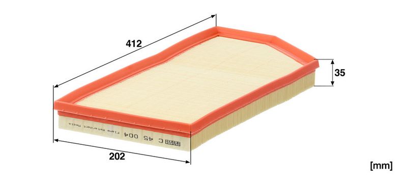 Õhufilter, MANN-FILTER C 45 004