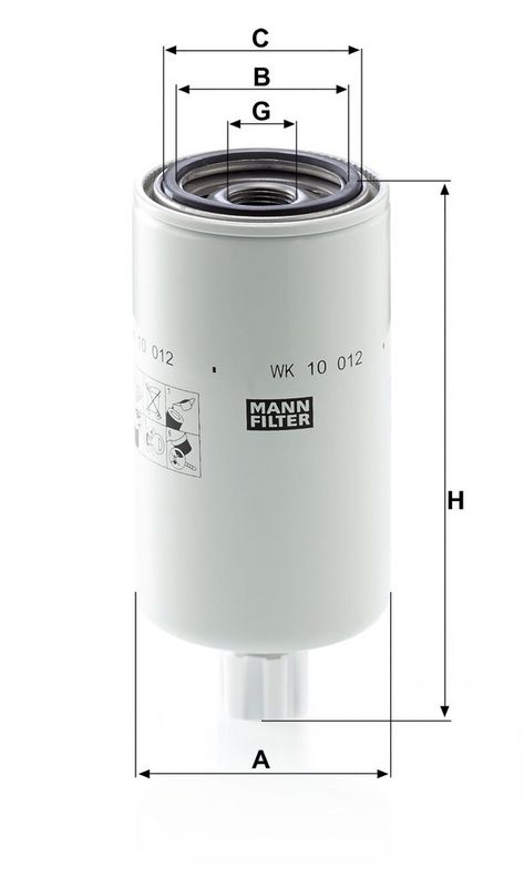 MANN-FILTER WK10012x FILTER Mounting Bracket, bumper