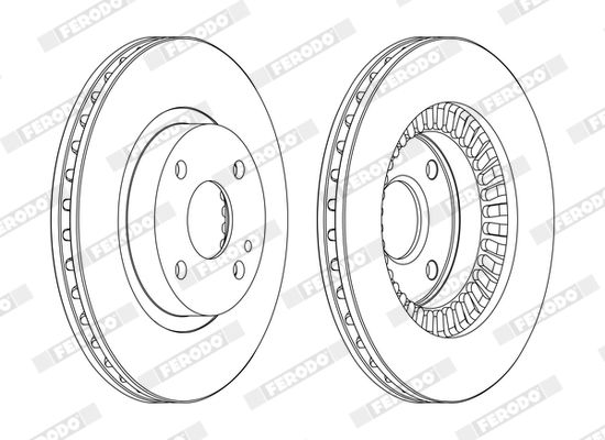 Гальмівний диск, Ferodo DDF1105C