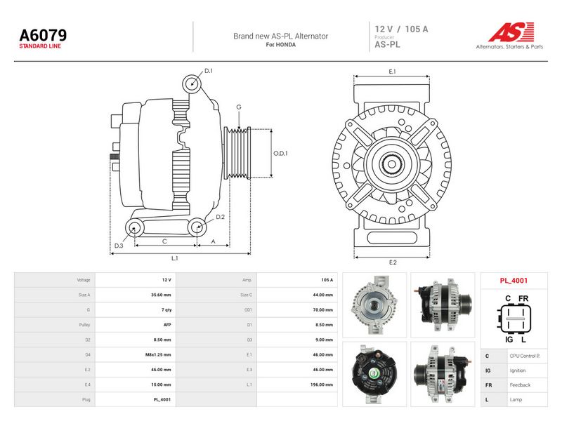Generaator, AS-PL A6079