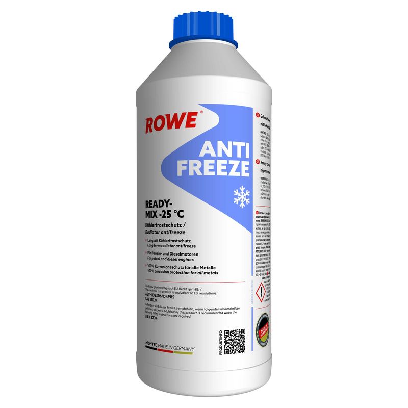 ROWE 21041-0015-99 Антифриз (синий) G11 (1.5L) READY-MIX -25°C HIGHTEC ANTIFREEZE