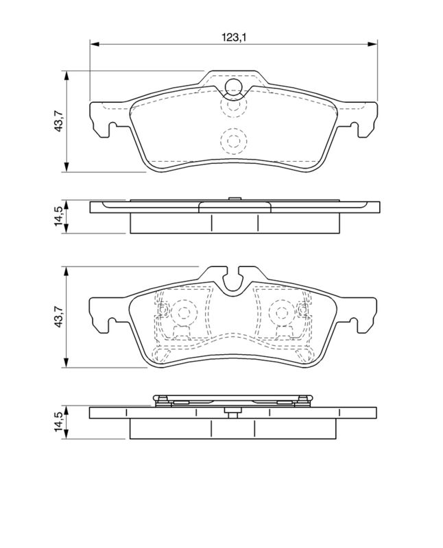 BOSCH Plaquettes de frein à disque 0 986 494 130