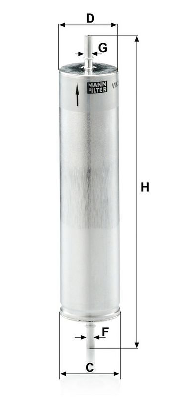 Kütusefilter, MANN-FILTER WK 522