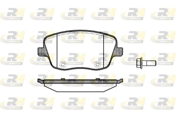 Комплект гальмівних накладок, дискове гальмо, Roadhouse 2775.00