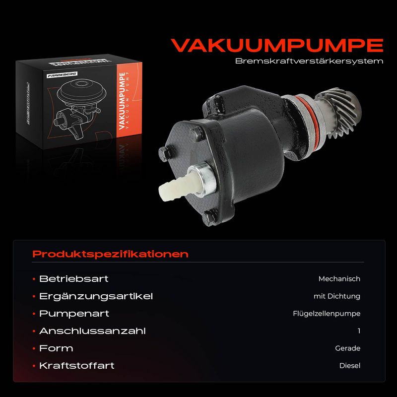 Frankberg 5481FB0048366 Vacuum Pump, braking system