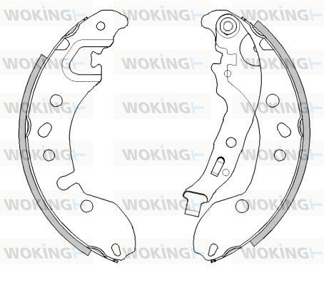 Комплект гальмівних колодок, Woking Z4442.00