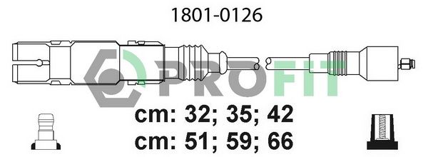 Комплект проводів високої напруги, Profit 1801-0126