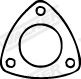 WALKER 80552 Gasket, exhaust pipe