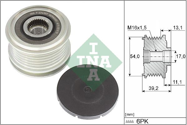 Schaeffler INA generátor szabadonfutó 535 0375 10