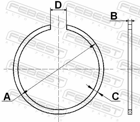 FEBEST CC-2-72X2 Mounting Set, drive shaft bellow