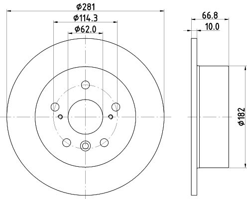 Гальмівний диск, Nisshinbo ND1077K