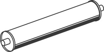 Mittel-/Endschalldämpfer