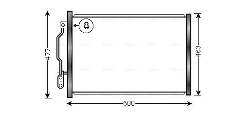 AVA QUALITY COOLING kondenzátor, klíma MSA5605