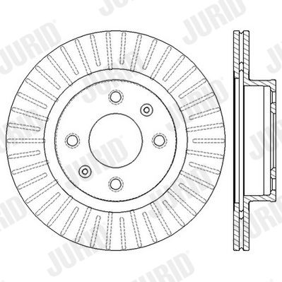 Гальмівний диск, Jurid 562555JC
