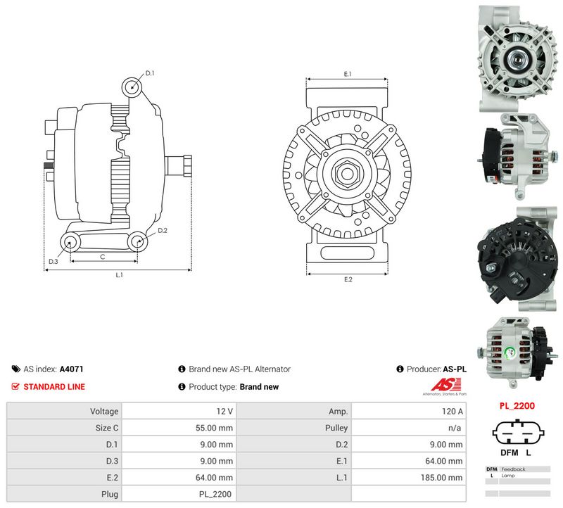 Generaator, AS-PL A4071