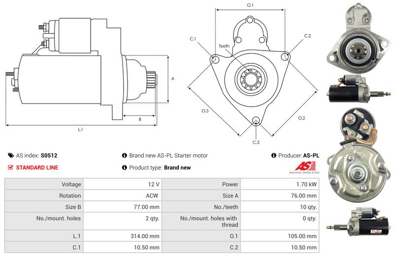 AS-PL S0512 Starter
