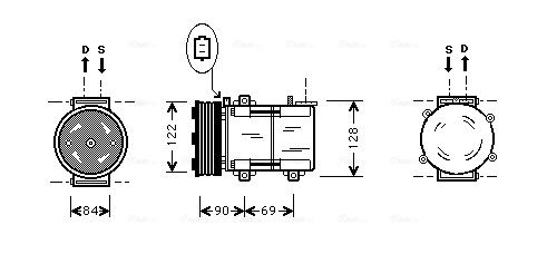 AVA QUALITY COOLING kompresszor, klíma FDK352