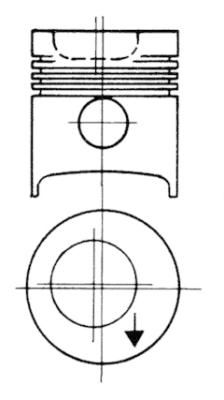 Product Image - Zuiger - 93858600 - KOLBENSCHMIDT