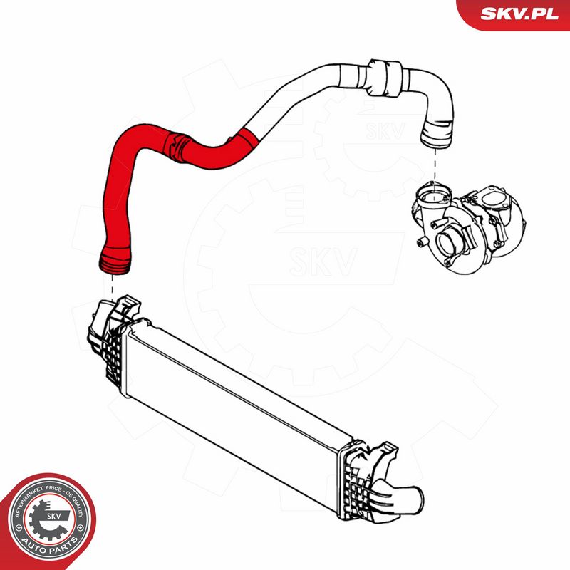 ESEN SKV 24SKV880 Charge Air Hose