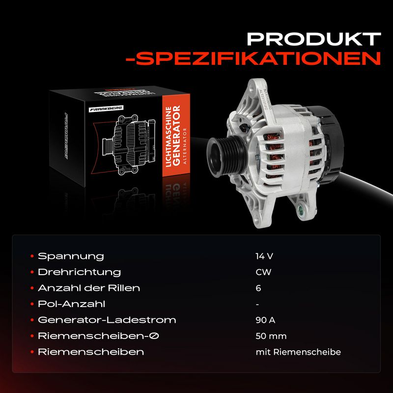 Frankberg 5481FB0055598 Alternator