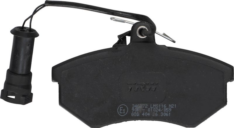 Piduriklotsi komplekt, ketaspidur, TRW GDB404