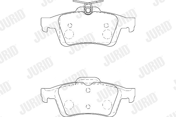 JURID 573186D Brake Pad Set, disc brake