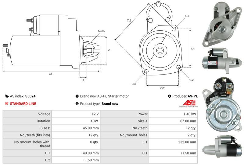 AS-PL S5024 Starter
