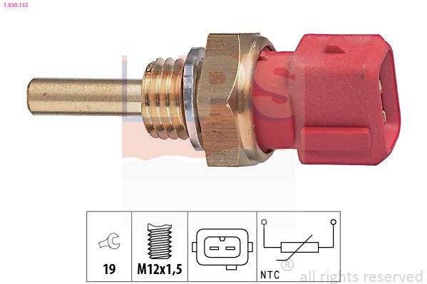 Sensor, temperatura del refrigerante