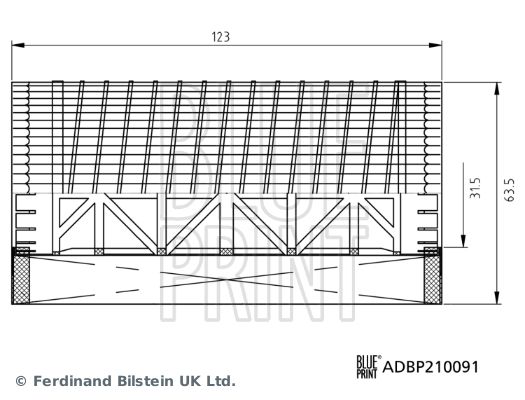 Оливний фільтр, Blue Print ADBP210091