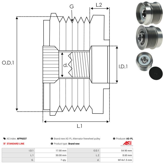 Generaatori vabakäik, AS-PL AFP6037