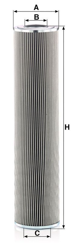 Hydraulisch filter (patroon) past: CATERPILLAR 318C, 318M, M312, M318D, M322D  LIEBHERR TA 240