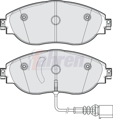 Fahren Brake Pad Set, disc brake FBP4258