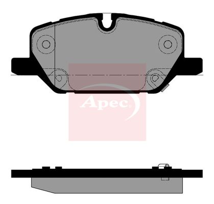 APEC Brake Pad Set, disc brake PAD2538