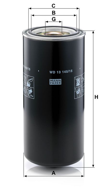 MANN-FILTER WD13145/15 FILTER carPARTS Exhaust Tip