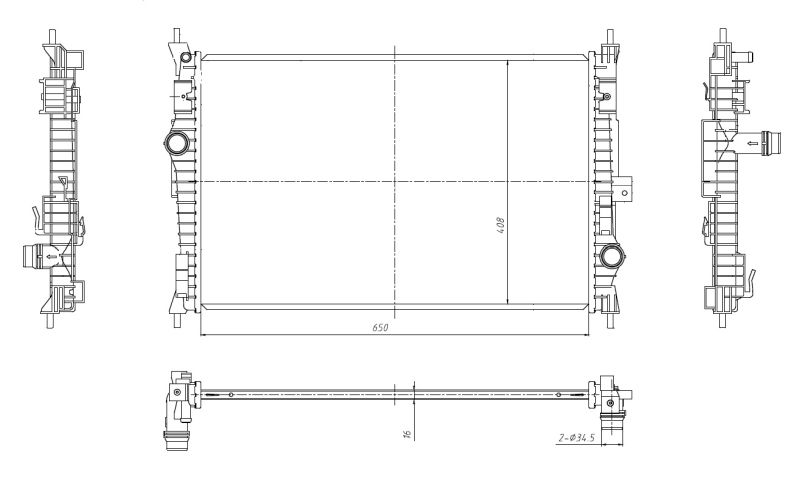 Радіатор NRF 59302