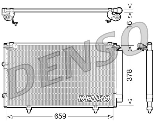 DENSO kondenzátor, klíma DCN51003