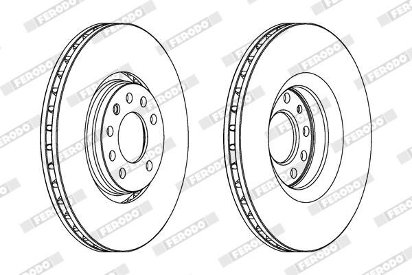 FERODO DDF1237C-1 Brake Disc