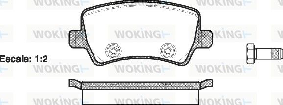 Комплект тормозных колодок на 308, Evoque, Freelander, Galaxy, S-MAX, S60, S80, V60, V70, XC60, XC70