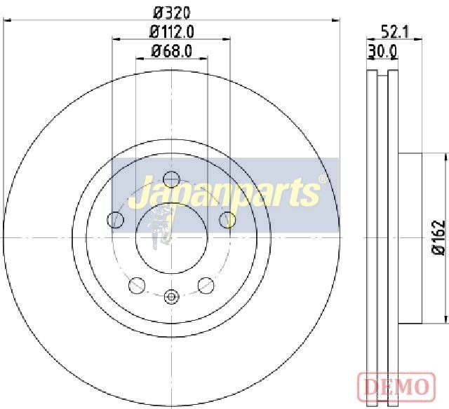 спирачен диск JAPANPARTS