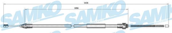 Тросовий привод, стоянкове гальмо, Samko C0684B