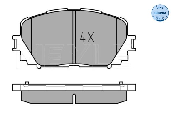 MEYLE 025 247 0817 Brake Pad Set, disc brake