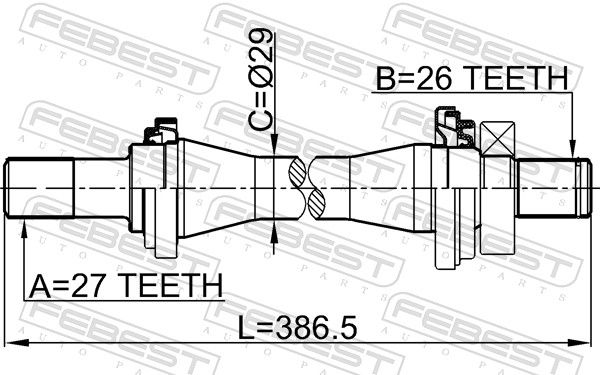 FEBEST 1212-TUC Drive Shaft